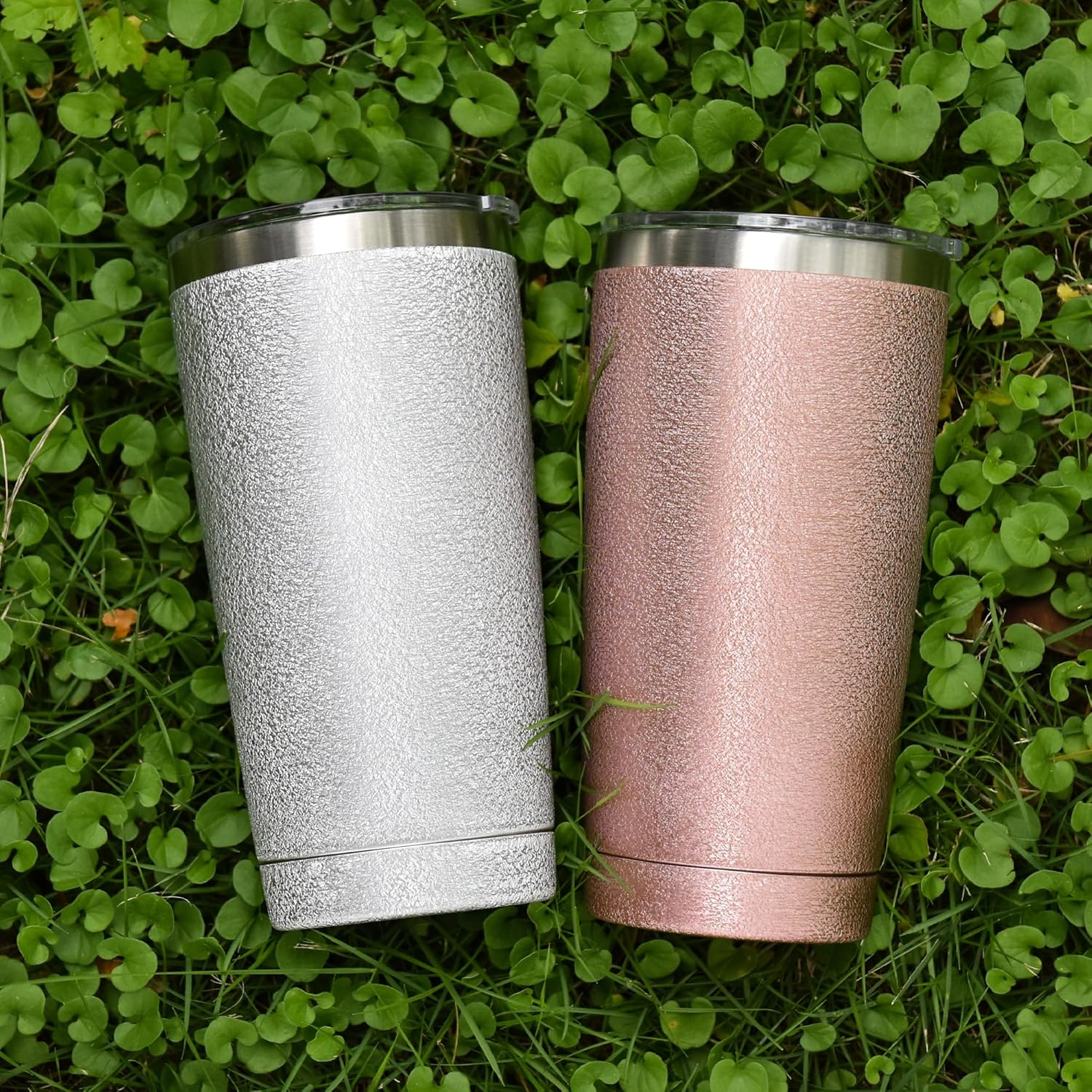 AGH Vaso de 20 onzas con tapa y pajilla, de acero inoxidable de 20 onzas, con aislamiento al vacío, para agua, café o purpurina, taza térmica de
