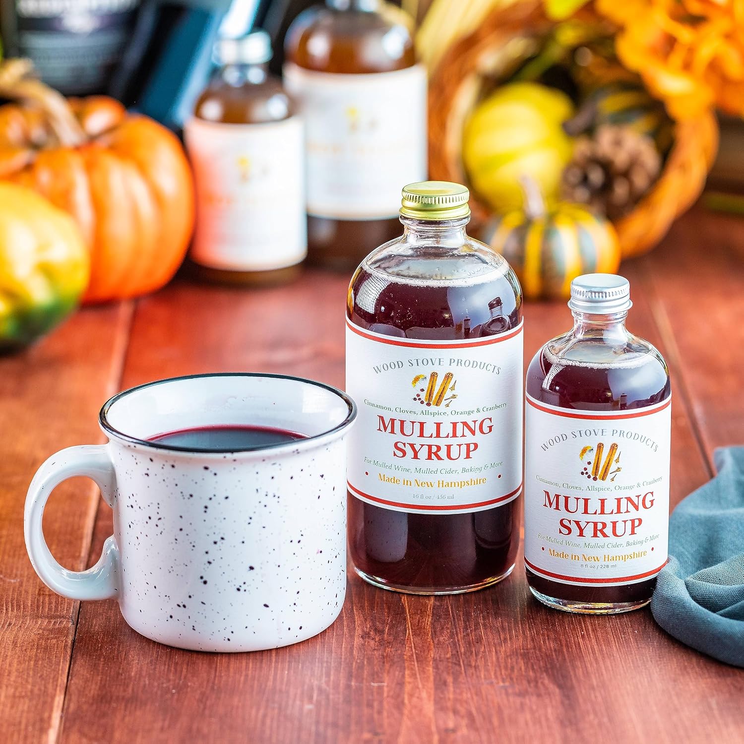 Wood Stove Kitchen – Colección Comfy Cozy – Mezclador Hot Toddy  Jarabe de Mulling  Manzana picante Hot Toddy – Creaciones de cócteles y mocktail
