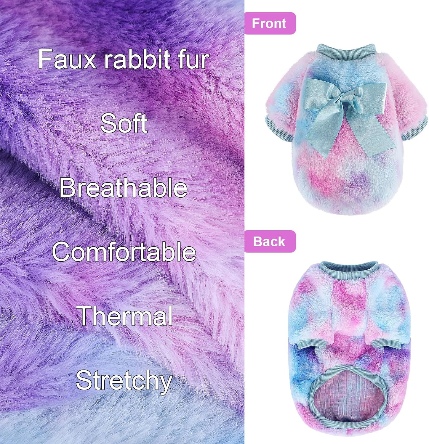 Ropa para perros pequeños, suéteres de forro polar Chihuahua XXS para invierno, suéteres cálidos para cachorros, niños y niñas, trajes de perro