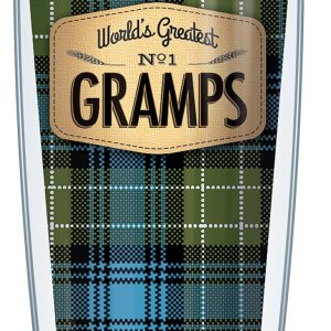 Signature Tumblers World’s Greatest No. 1 Gramps Wrap on Blue Flannel Taza de viaje de doble pared de 16 onzas con tapa negra Easy Sip Signature Tumblers World’s Greatest No. 1 Gramps Wrap on Blue Flannel Taza de viaje de doble pared de 16 onzas con tapa negra Easy Sip