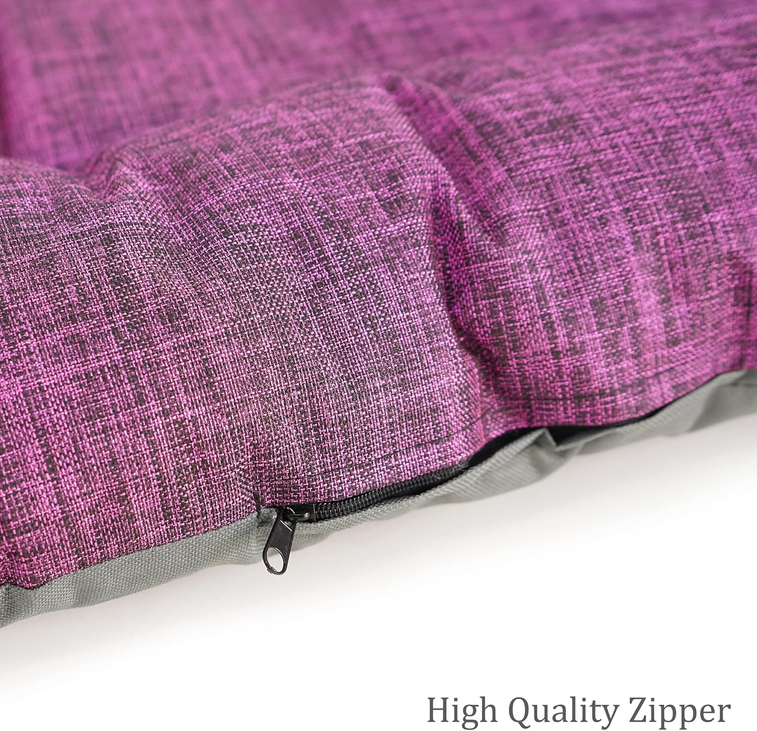 SUSSEXHOME Pets – Almohada impermeable para perros medianos, 33.5 x 26.4 x 3.95 pulgadas, resistente a desgarros, lavable, color morado