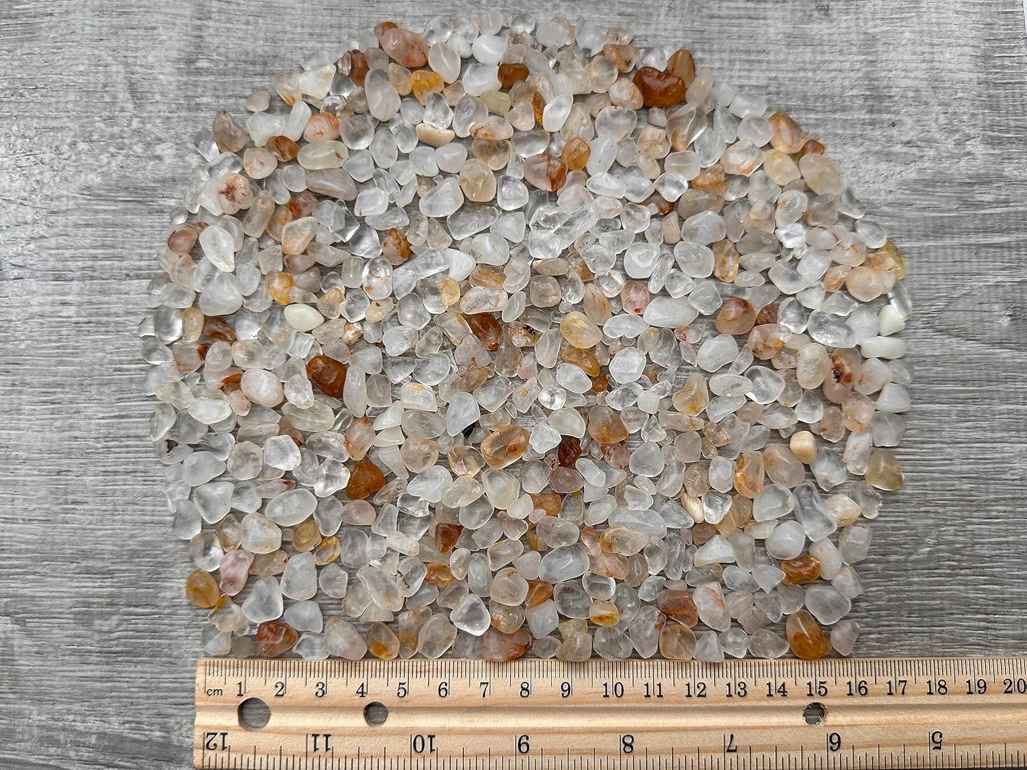 Chips de piedras preciosas de cuarzo curandero dorado natural al por mayor, mini cristales triturados, chips de cristal sin perforar (cuarzo
