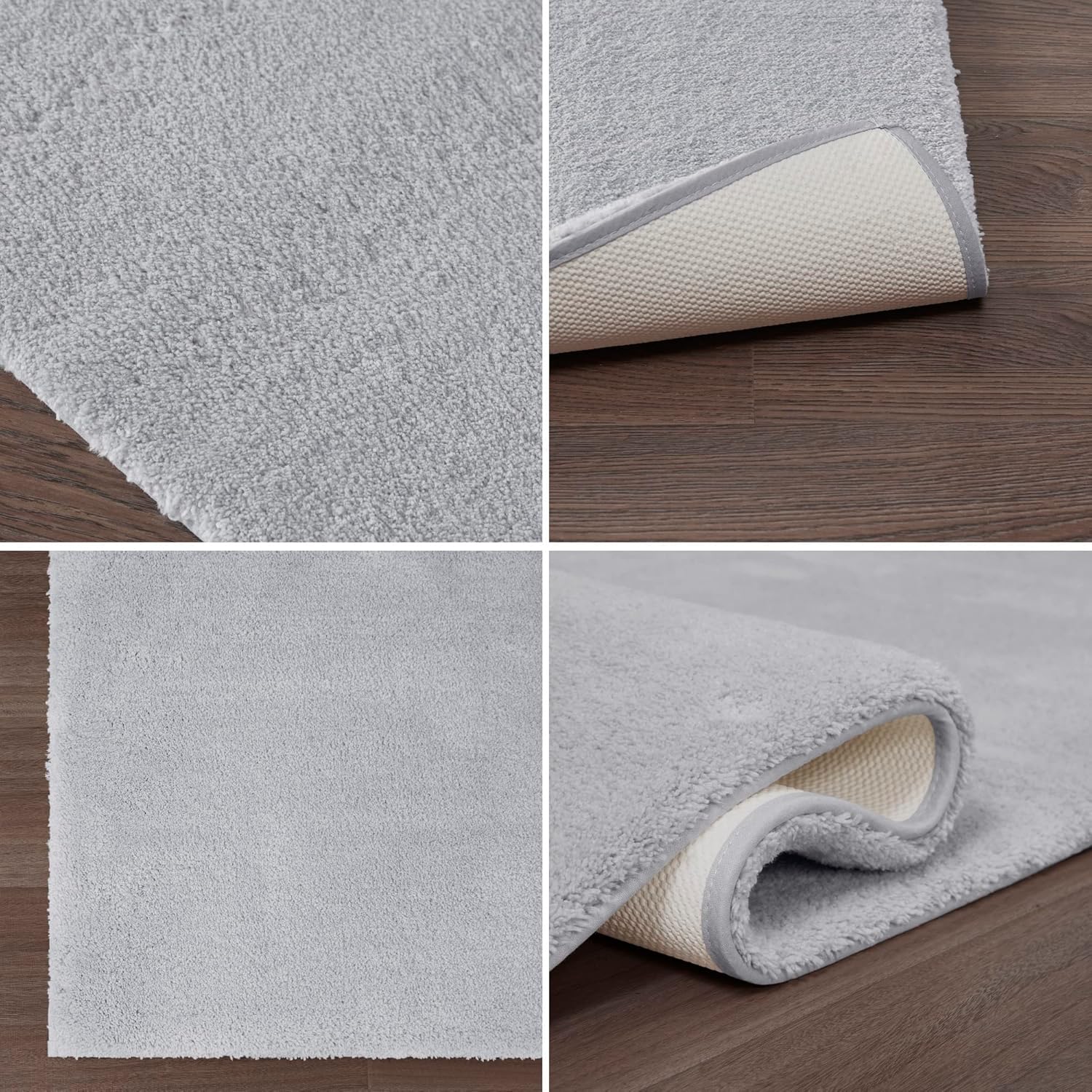 MADISON PARK SIGNATURE Marshmallow – Alfombra de baño antideslizante, de felpa lujosa, absorbente, de secado rápido, diseño de spa, decoración de