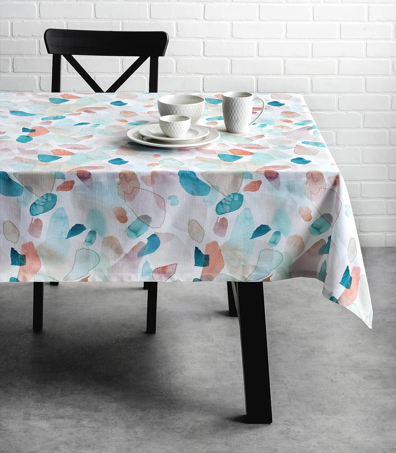 Maison d’ Hermine Mantel 100% algodón, decorativo, lavable, rectangular, para regalos, cocina, comedor, fiestas de bufé y campamento, picnic de