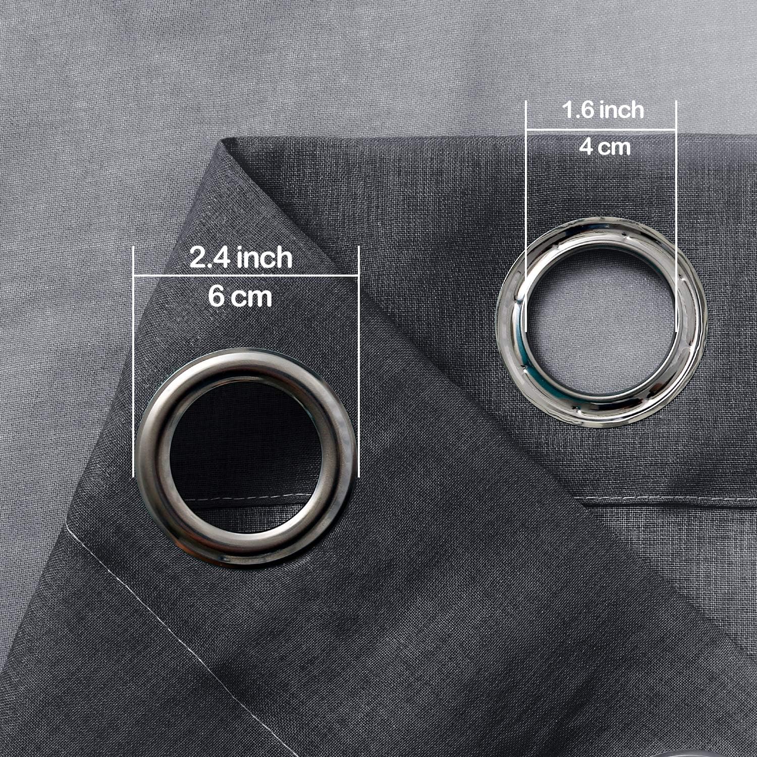 Hiasan Ombre Cortinas transparentes para sala de estar  Cortinas de gasa de lino sintético