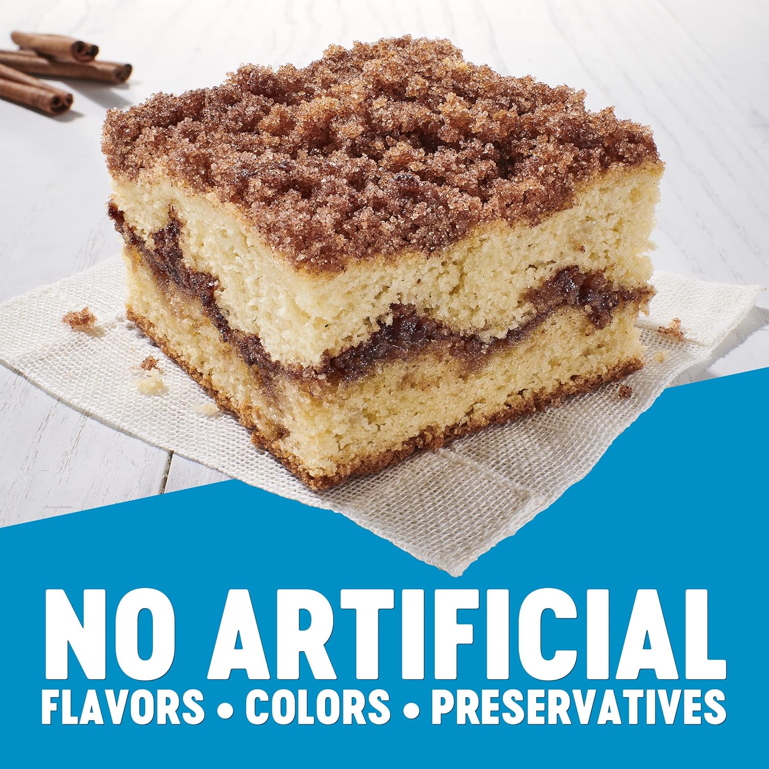Krusteaz Mezcla para hornear sin gluten, mezcla de pastel de migas y muffins de canela en remolino, sin gluten, sin sabores, colores o conservantes