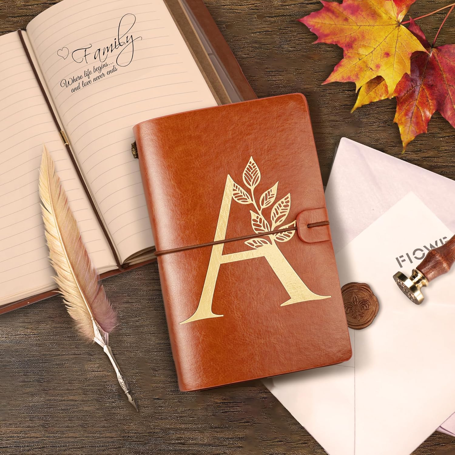 Regalos para mujeres y hombres  Diario de viaje de cuero recargable, diarios personalizados para mujeres, bloc de notas diario para profesores de