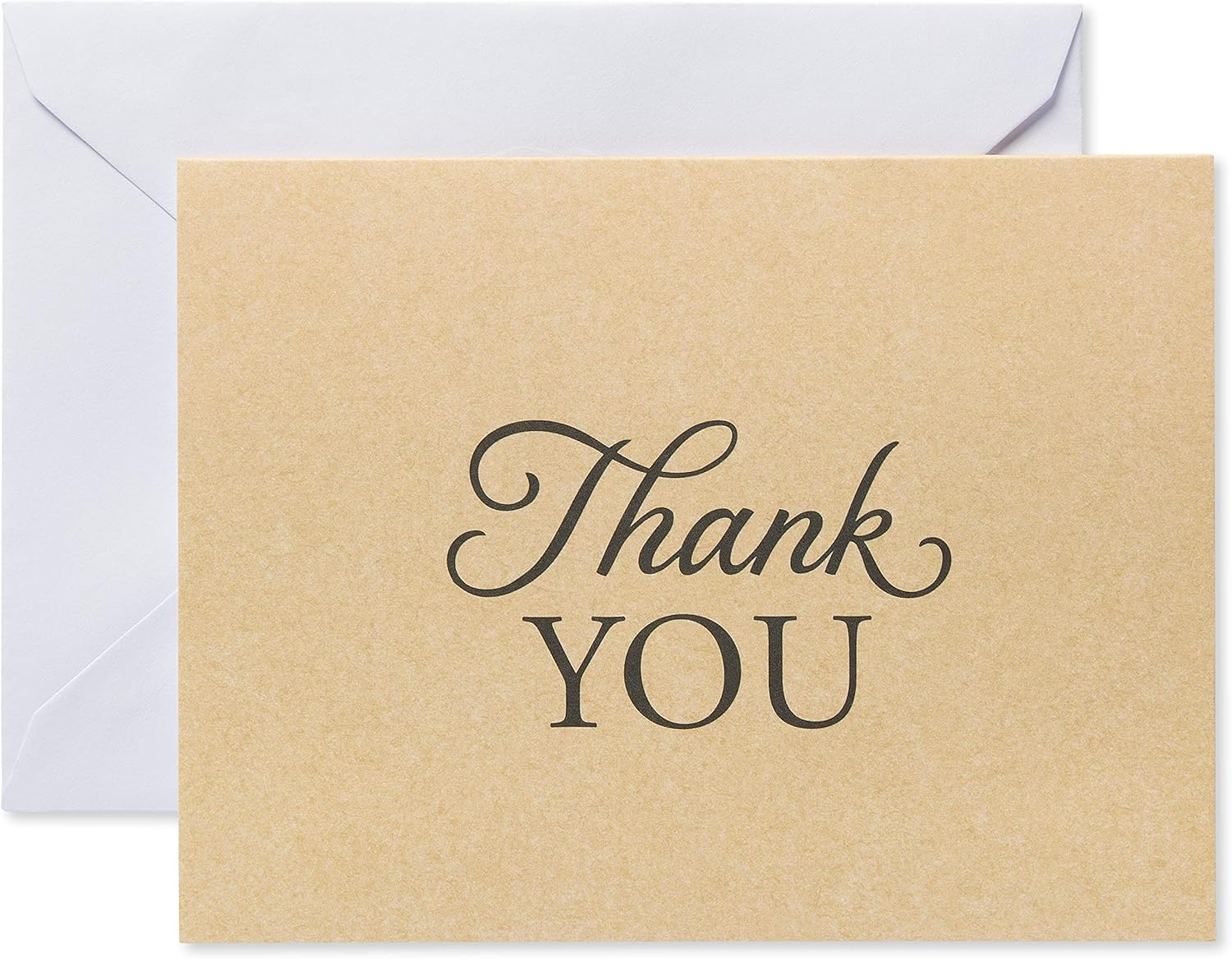American Greetings Tarjetas de agradecimiento con sobres, estilo Kraft marrón (50 unidades)