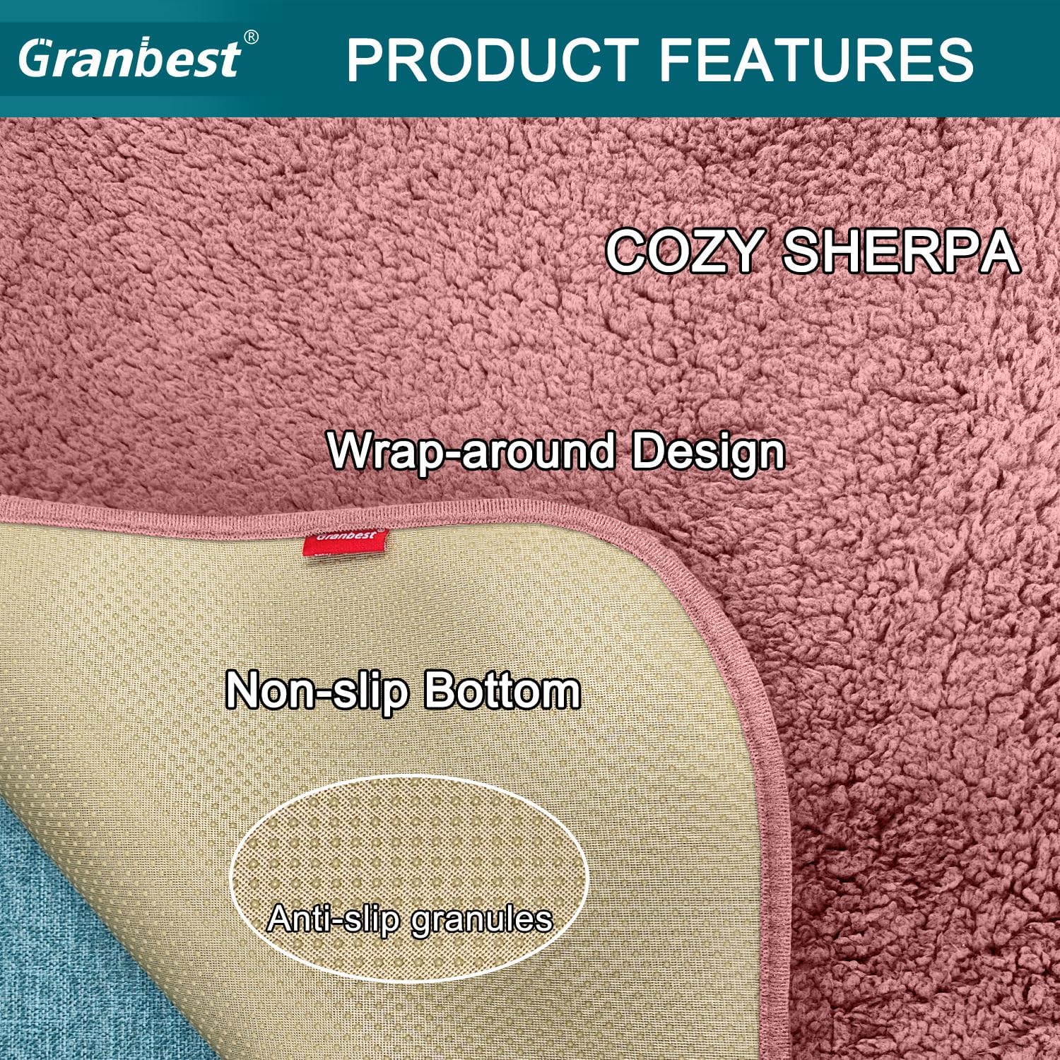 Granbest Funda para silla reclinable ultrasuave y gruesa que se asemeja a la piel de oveja, antideslizante, elegante, lavable, protector para sillas