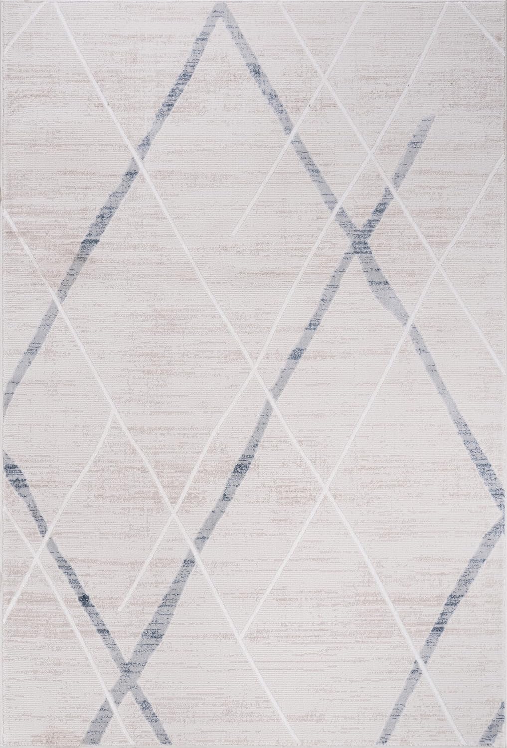 CAMILSON Alfombras modernas de lujo con diamantes abstractos de 5 x 7 pies, suave, resistente a las manchas, fácil limpieza, no desprende pelo, para