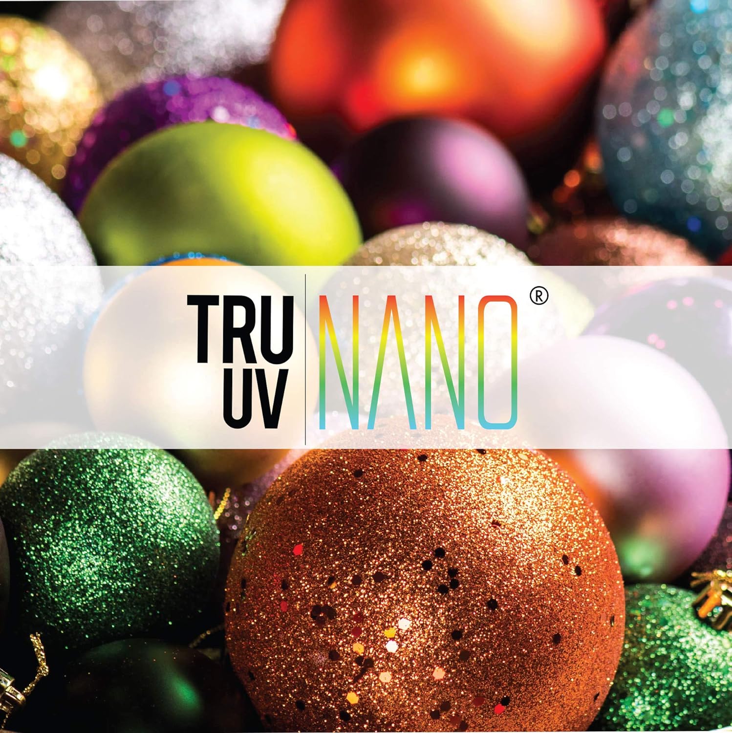 Vickerman – Adorno de esfera de Navidad con acabado de caramelo sin costuras