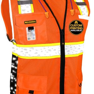 KwikSafety – Charlotte, NC – Chaleco de seguridad digital BIG KAHUNA edición limitada Clase 2 ANSI OSHA reflectante Hi Vis, equipo de trabajo KwikSafety – Charlotte, NC – Chaleco de seguridad digital BIG KAHUNA edición limitada Clase 2 ANSI OSHA reflectante Hi Vis, equipo de trabajo