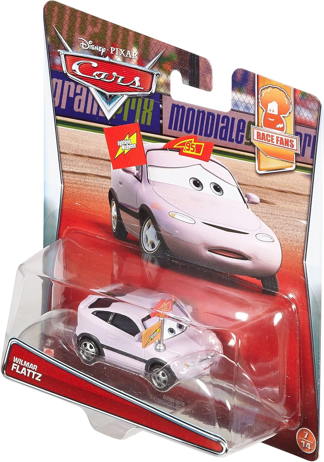 Disney Pixar Cars Wilmar Flattz – Vehículo fundido a presión