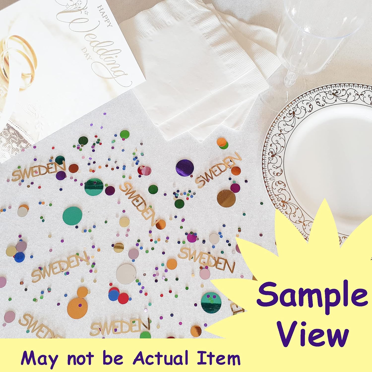 Confetti Circle – Cazador verde de 14 pulgadas, combo morado, 2 bolsas de media onza (1 oz) (84698680)