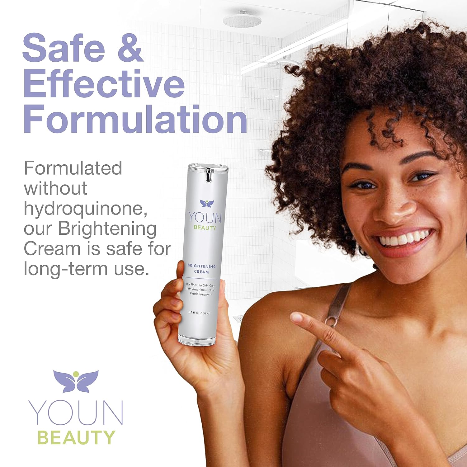 Crema iluminadora con ácidos glicólicos y kójicos y extracto de regaliz – Crema aclaradora de piel sin hidroquinona para cara, cuello y escote –