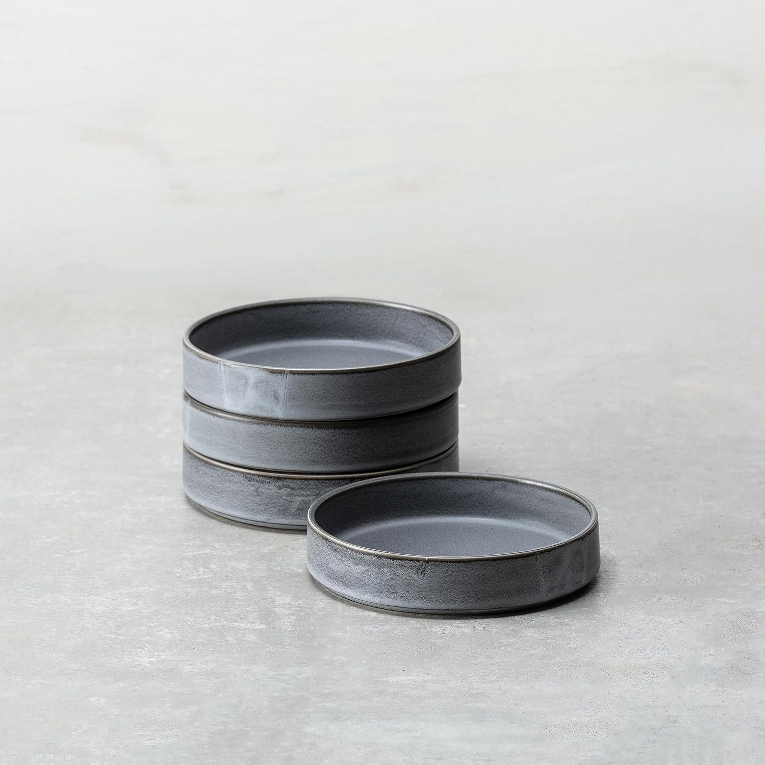 Fortessa Sound Stoneware – Juego de vajilla de 16 piezas, servicio para 4, Thunder