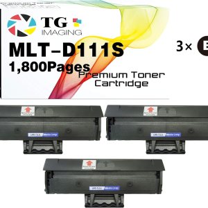 Paquete de 3 cartuchos de tóner compatibles con TG Imaging MLT-D111L utilizado para impresoras de tóner M2020W M2022 M2022W M2024W M2070FW M2070W Paquete de 3 cartuchos de tóner compatibles con TG Imaging MLT-D111L utilizado para impresoras de tóner M2020W M2022 M2022W M2024W M2070FW M2070W