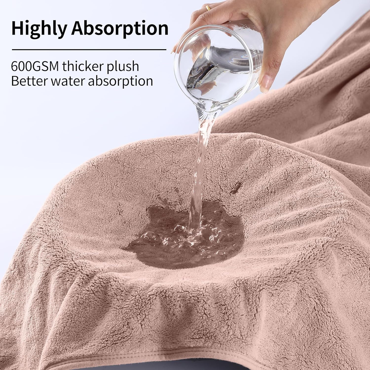 Juego de toallas de baño extra grandes para baño, suaves, de gran tamaño, para adultos, toallas de baño de microfibra de felpa para cuerpo,