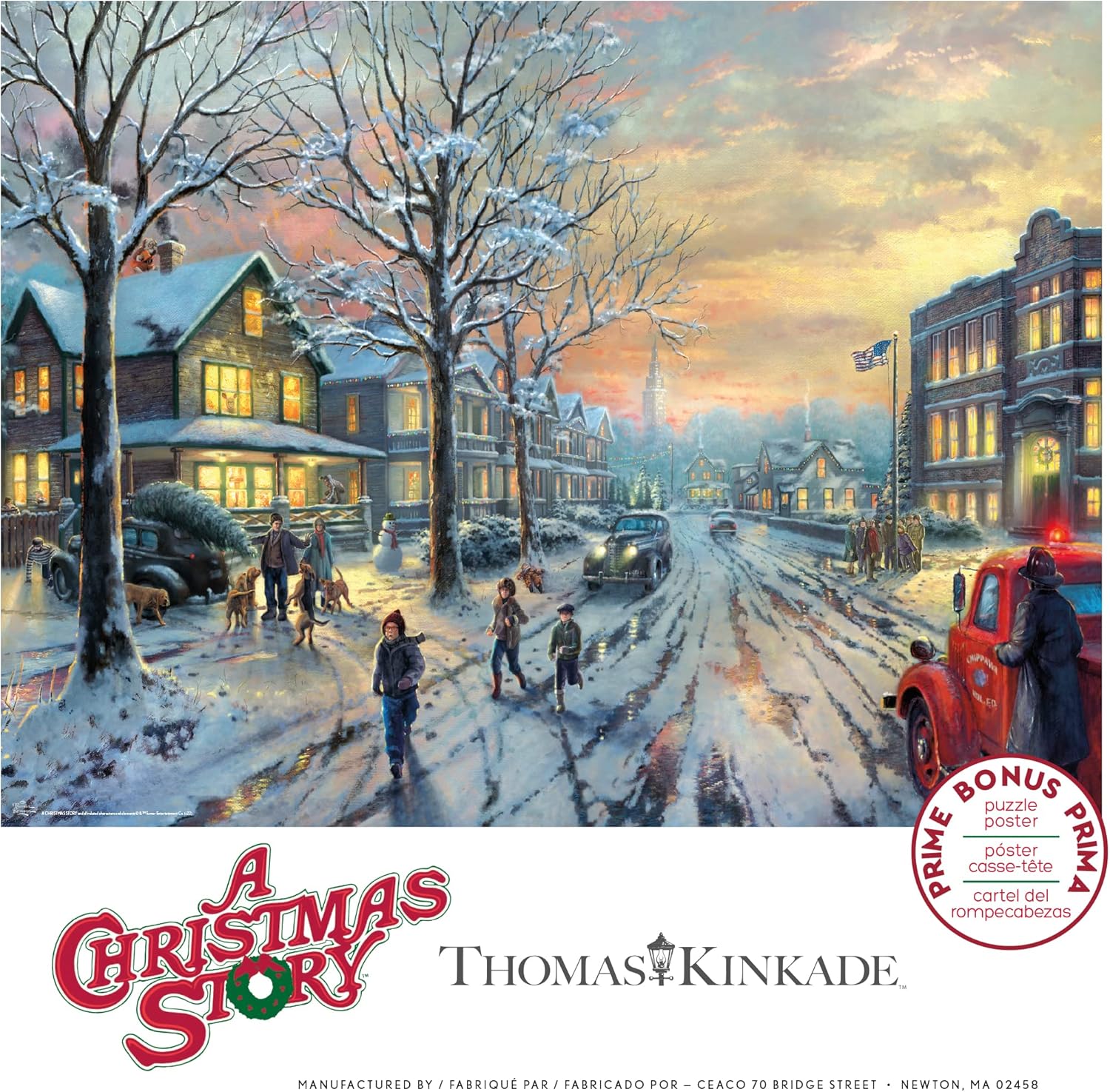 Ceaco – Thomas Kinkade – Películas navideñas – Una historia de Navidad – Rompecabezas de 300 piezas