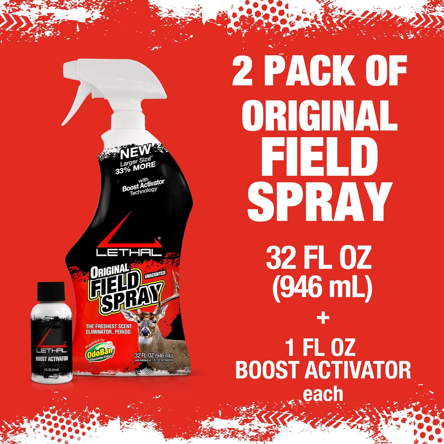 Lethal Original Field Spray with Human Scent Eliminating Agent for Hunting Clothes