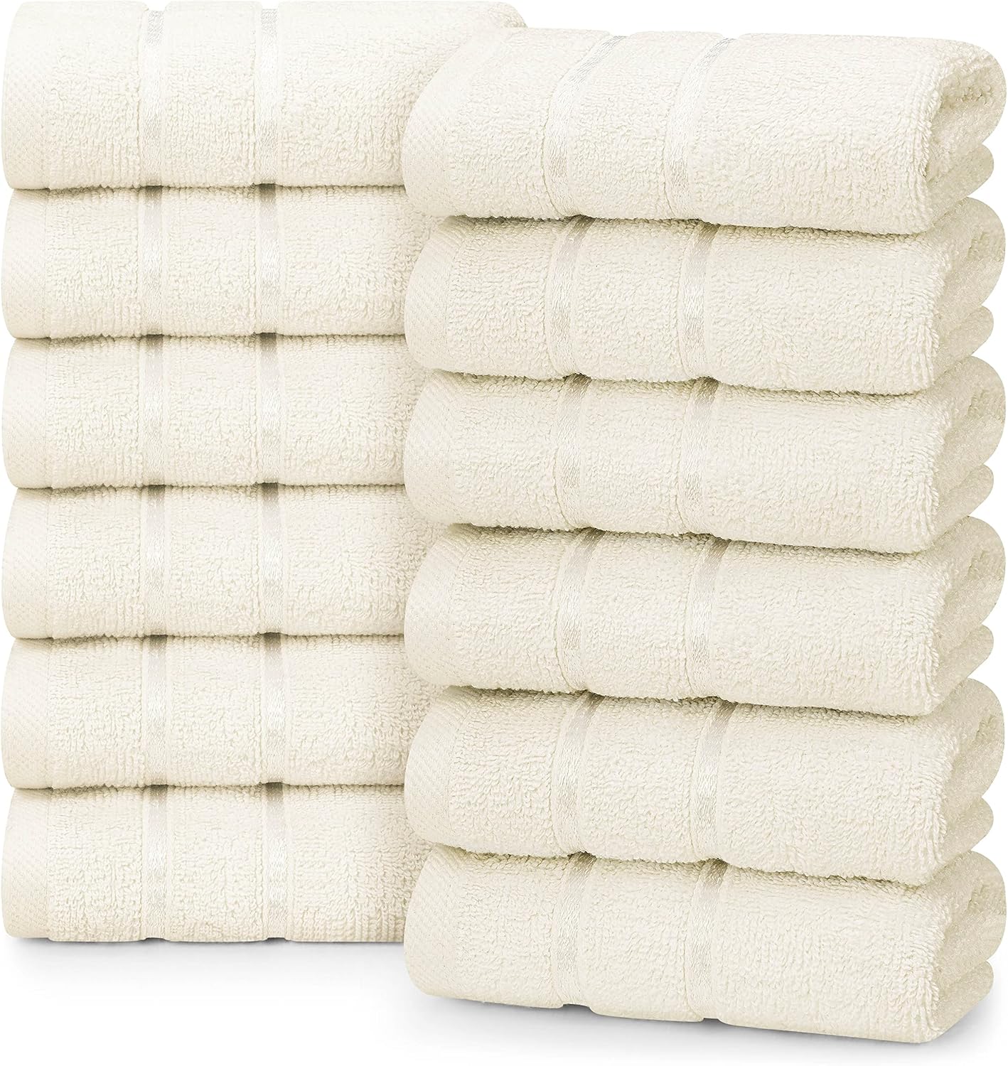 Utopia Towels – Juego de 12 paños de viscosa de lujo (12 x 12 pulgadas), 100% algodón hilado en anillo, altamente absorbentes y suaves al tacto,