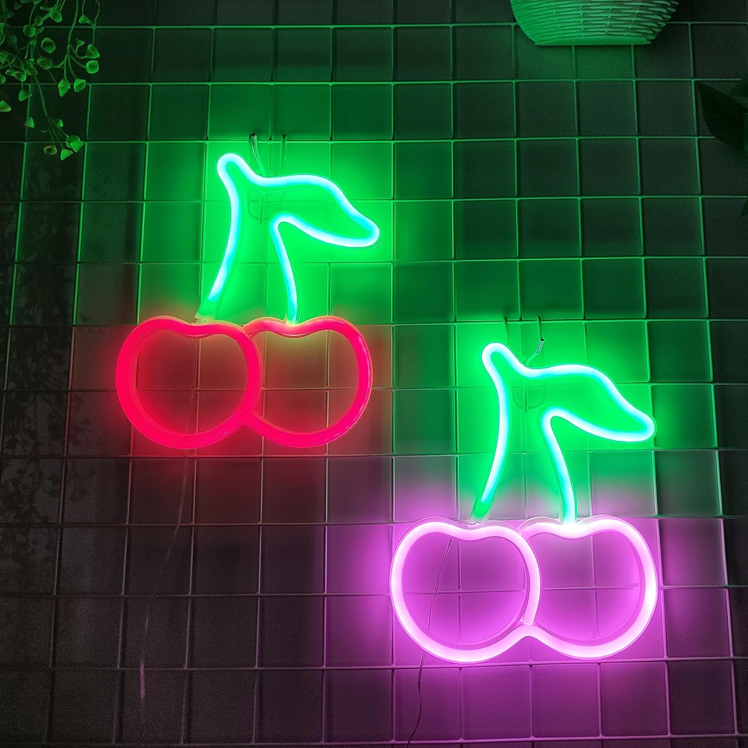 JYWJ Letreros de neón, luz de neón alimentada por USB o 3 AA, decoración de mesa LED, decoración de pared de dormitorio, regalo de cumpleaños,