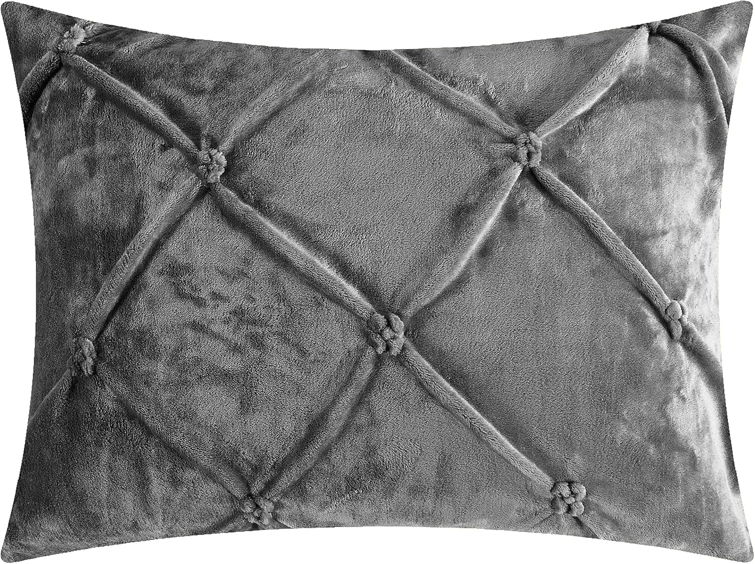 Chic Home CS4800-AN Josepha – Edredón plisado con volantes y frunces, forro de sherpa, beige, individual extra largo