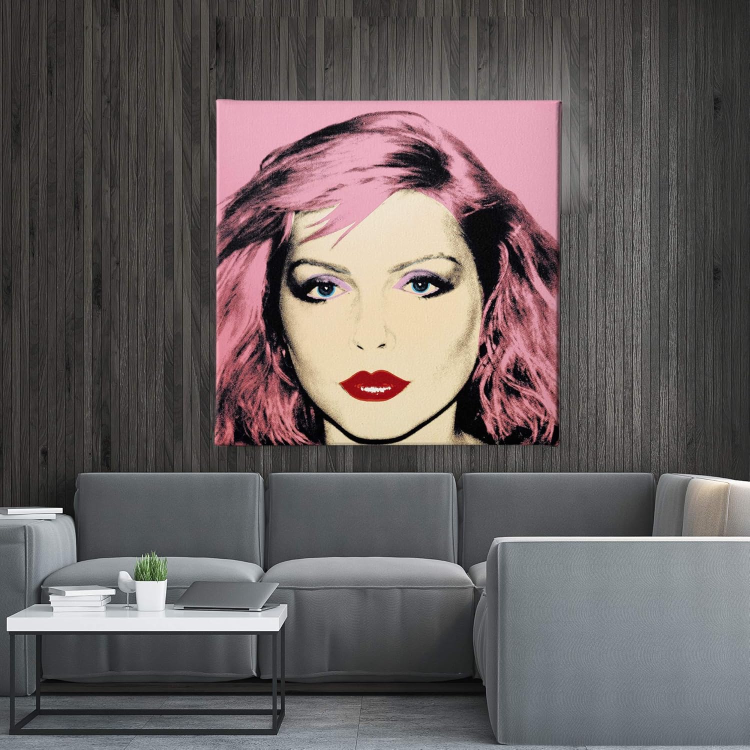 Andy Warhol- Debbie Harry – Pop Art – Blondie – Canvas Art Wall Art Home Decor – Various Sizes (12in x 12in Gallery Wrapped)