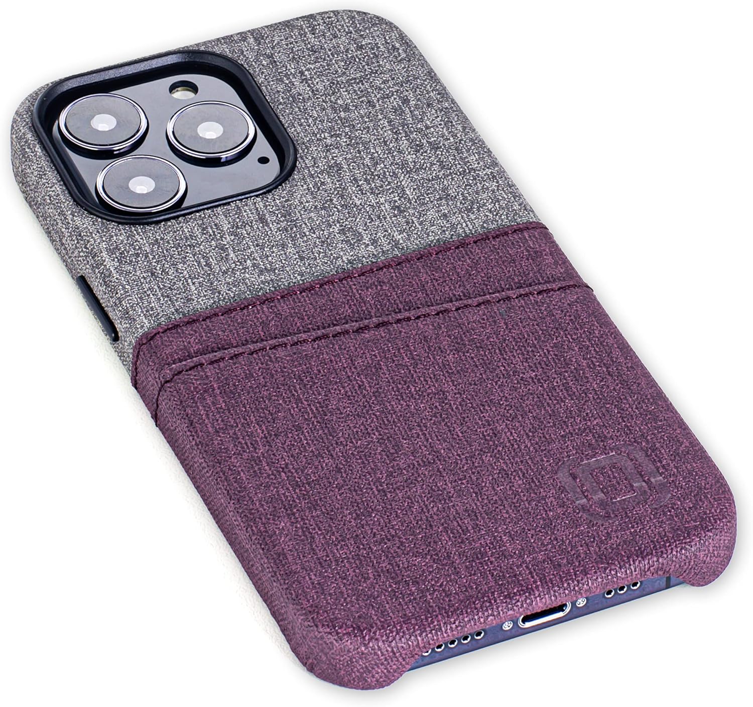 Dockem Funda tipo cartera para iPhone 13 Pro con placa metálica integrada para montaje magnético y 2 bolsillos para tarjetas de crédito Luxe M2,