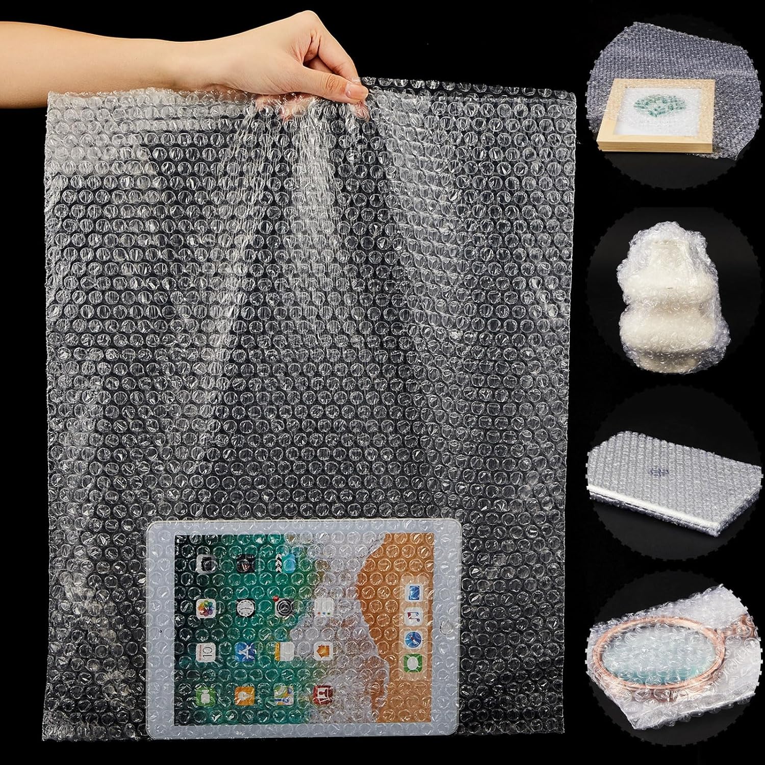 Bolsas de burbujas transparentes de 16 x 20 pulgadas, bolsas de burbujas acolchadas gruesas a prueba de golpes, para embalaje de envíos en