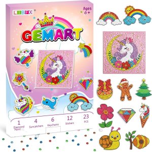 Libfx Kits de pintura de diamantes para niños, artes y manualidades para niños y niñas, ideas de regalo para niños de 8 a 12 años, 6 a 8 años, Libfx Kits de pintura de diamantes para niños, artes y manualidades para niños y niñas, ideas de regalo para niños de 8 a 12 años, 6 a 8 años,