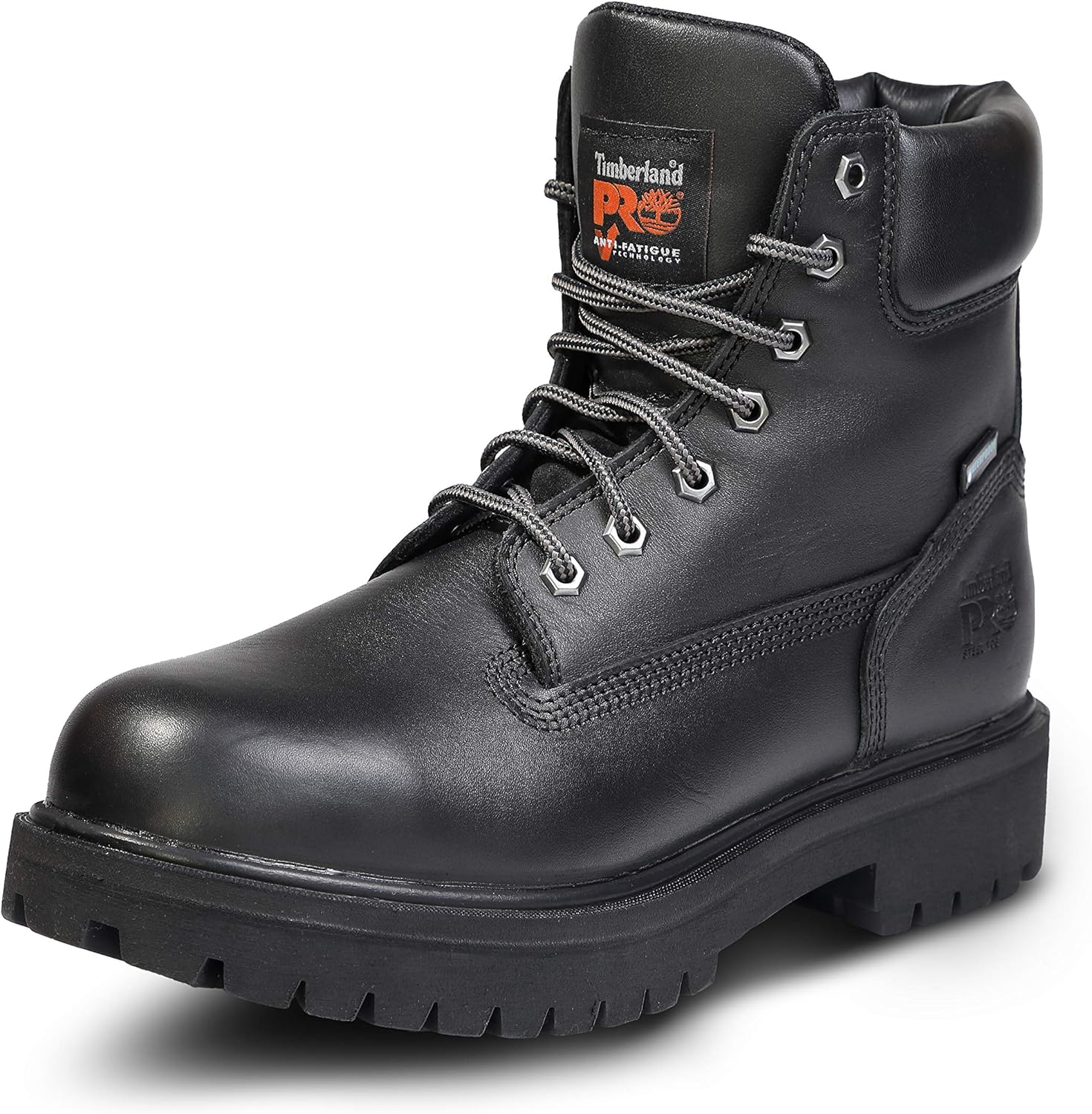 Bota aislada Timberland Pro Direct Attach, de 6 pulgadas, con punta de acero de seguridad, impermeable., negro, 11.5 D(M) US