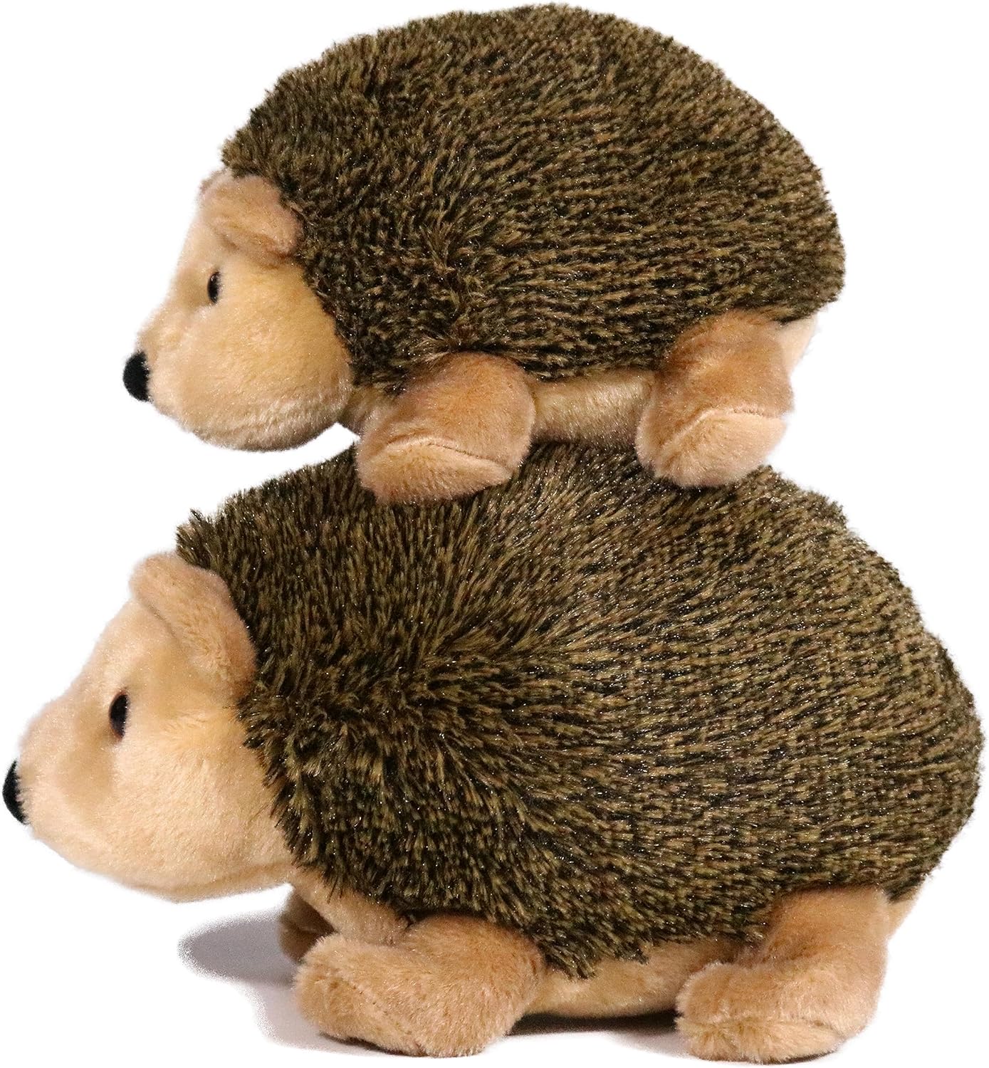 Ice King Bear Juego de animales de peluche para mamá y bebé, animales salvajes del zoológico (erizo)
