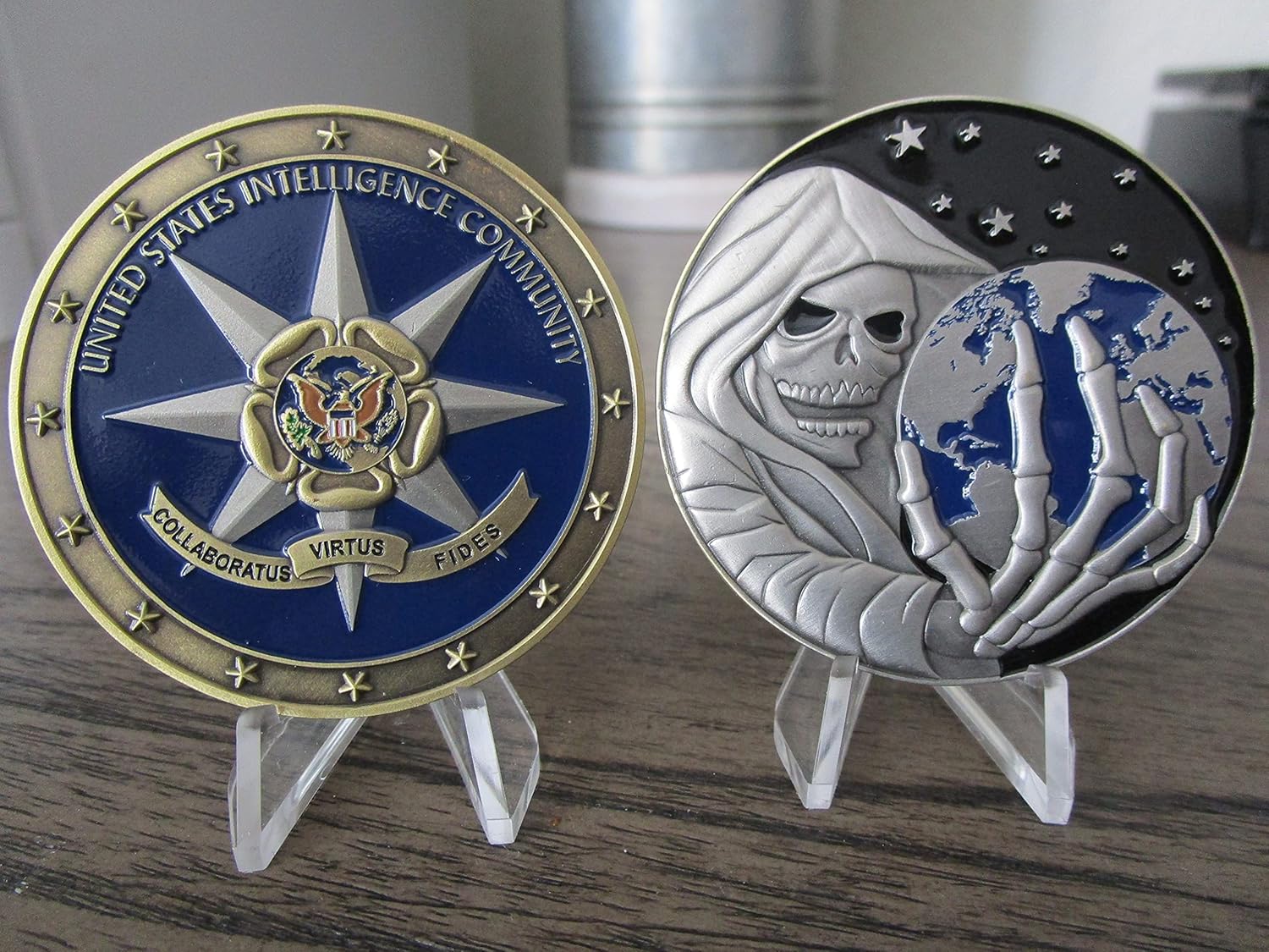 Inteligencia de los Estados Unidos Comunidad Reaper IC Intel SIGINT Challenge Coin