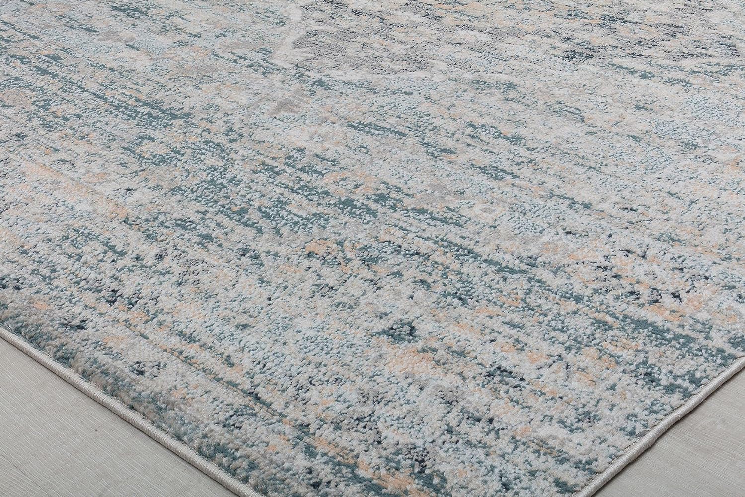 Rugs America Cora CL15A Norway Spruce – Alfombra vintage de transición, 8 pies x 10 pies