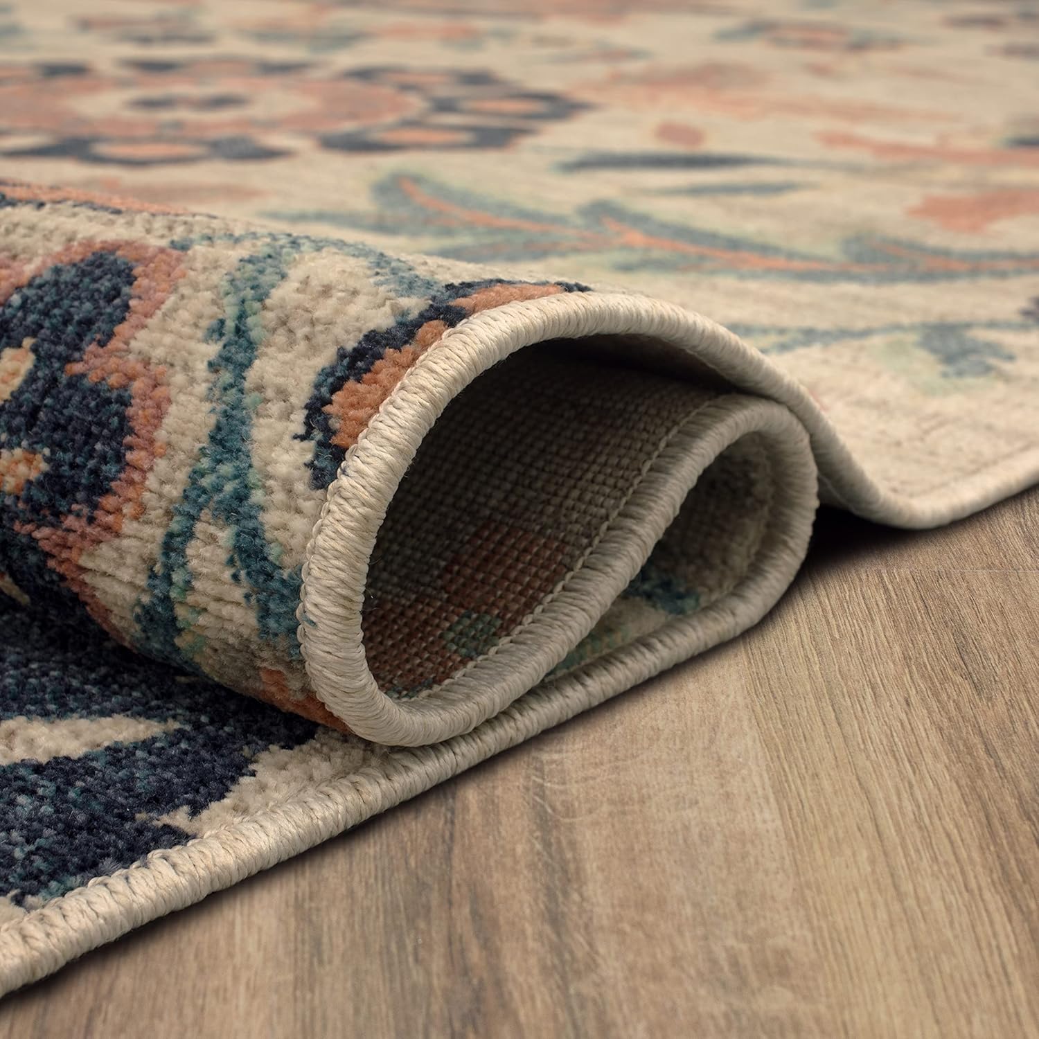 Mohawk Home Floweret – Alfombra de transición floral de 2 x 3 pies, perfecta para entrada, lavandería, pasillo