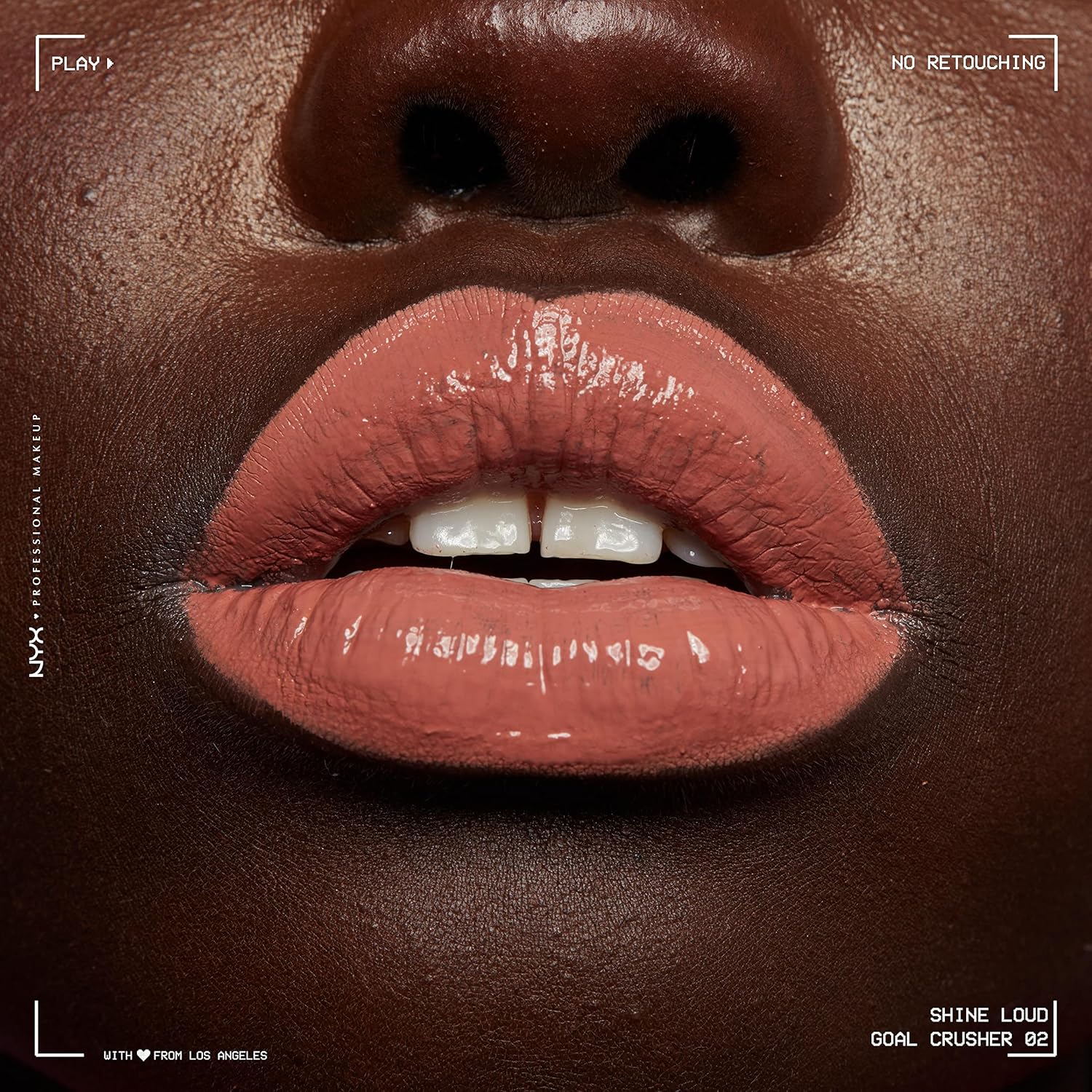NYX PROFESSIONAL MAKEUP Shine Loud – Lápiz labial líquido vegano de alto brillo de larga duración, tono cumplir retos (Goal Crusher)