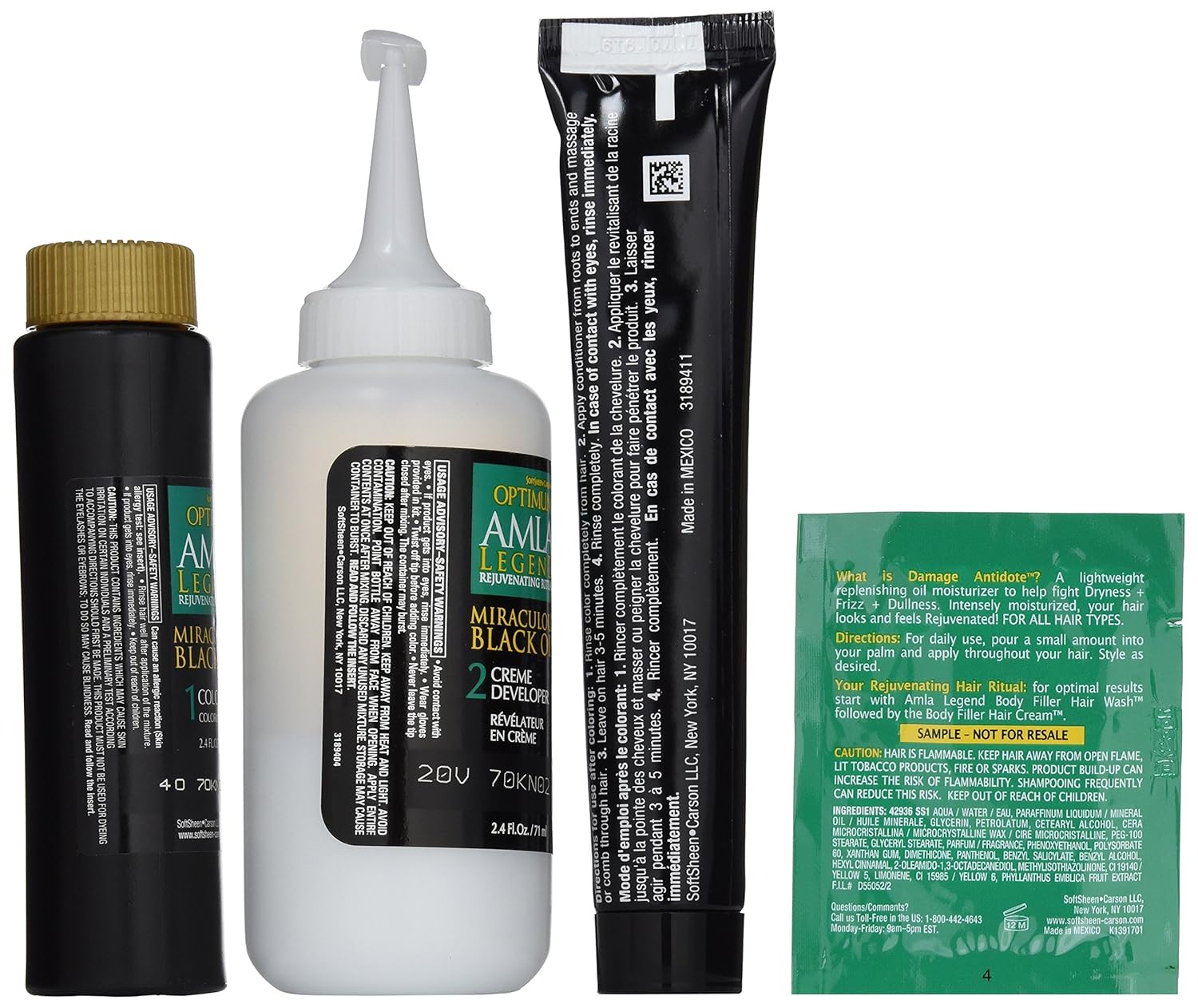 Optimum Care Amla Legend Miraculous Oil – Tinte para el cabello, color marrón oscuro natural