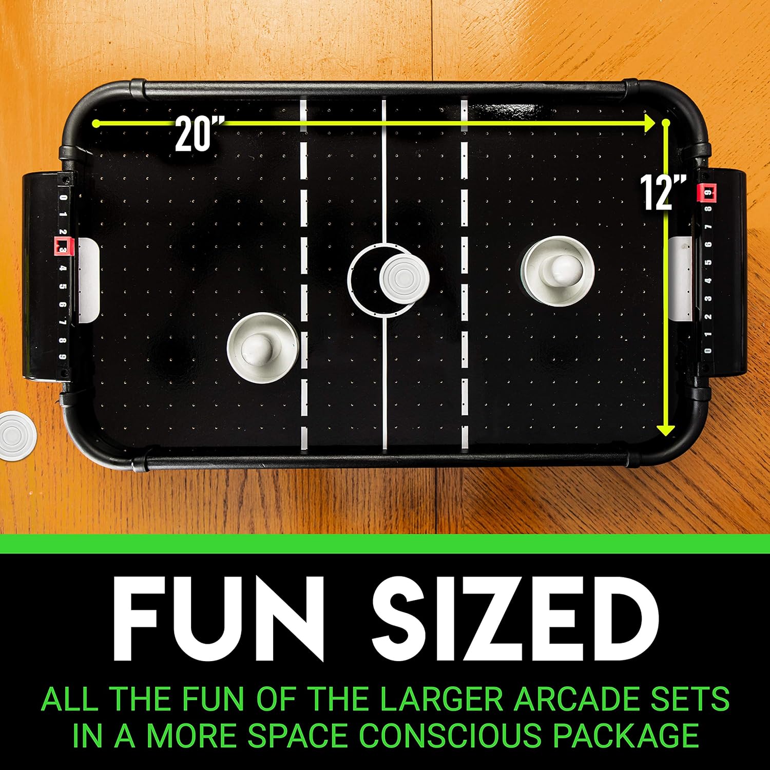 Franklin Sports Juegos de mesa de 20 pulgadas  Mini juego de mesa perfecto para diversión familiar en la sala de juegos  Puntuación integrada para