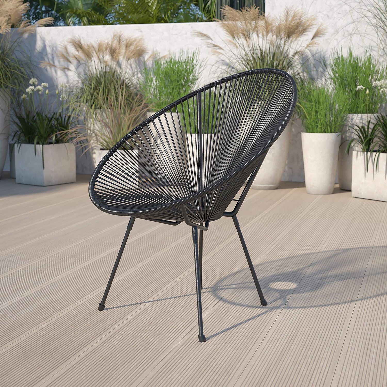 BizChair Sillón Bungee Papasan negro