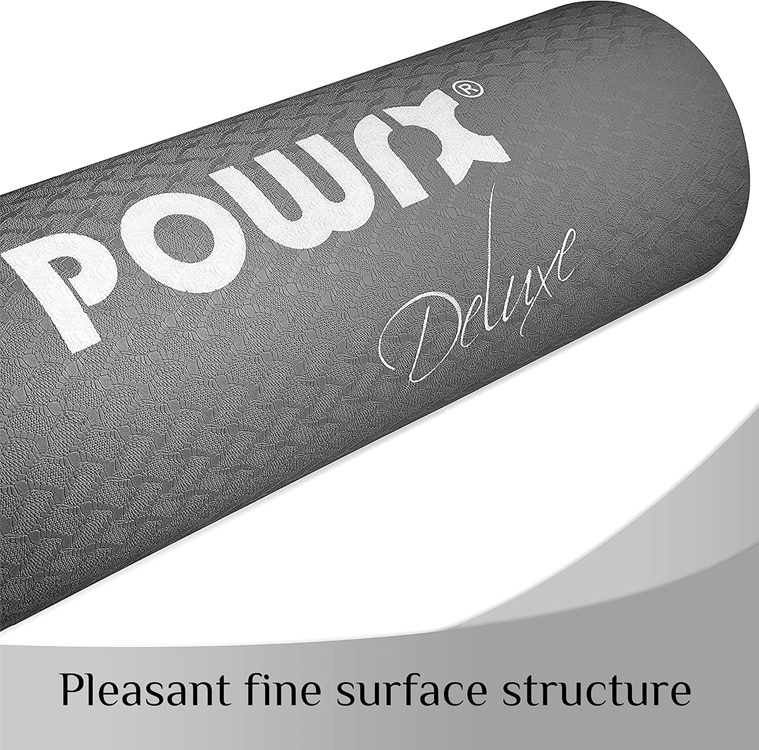 POWRX Tapete de yoga TPE con bolsa, tapete de ejercicio para entrenamiento, tapete de yoga grande antideslizante para mujer, 68 x 24 pulgadas de