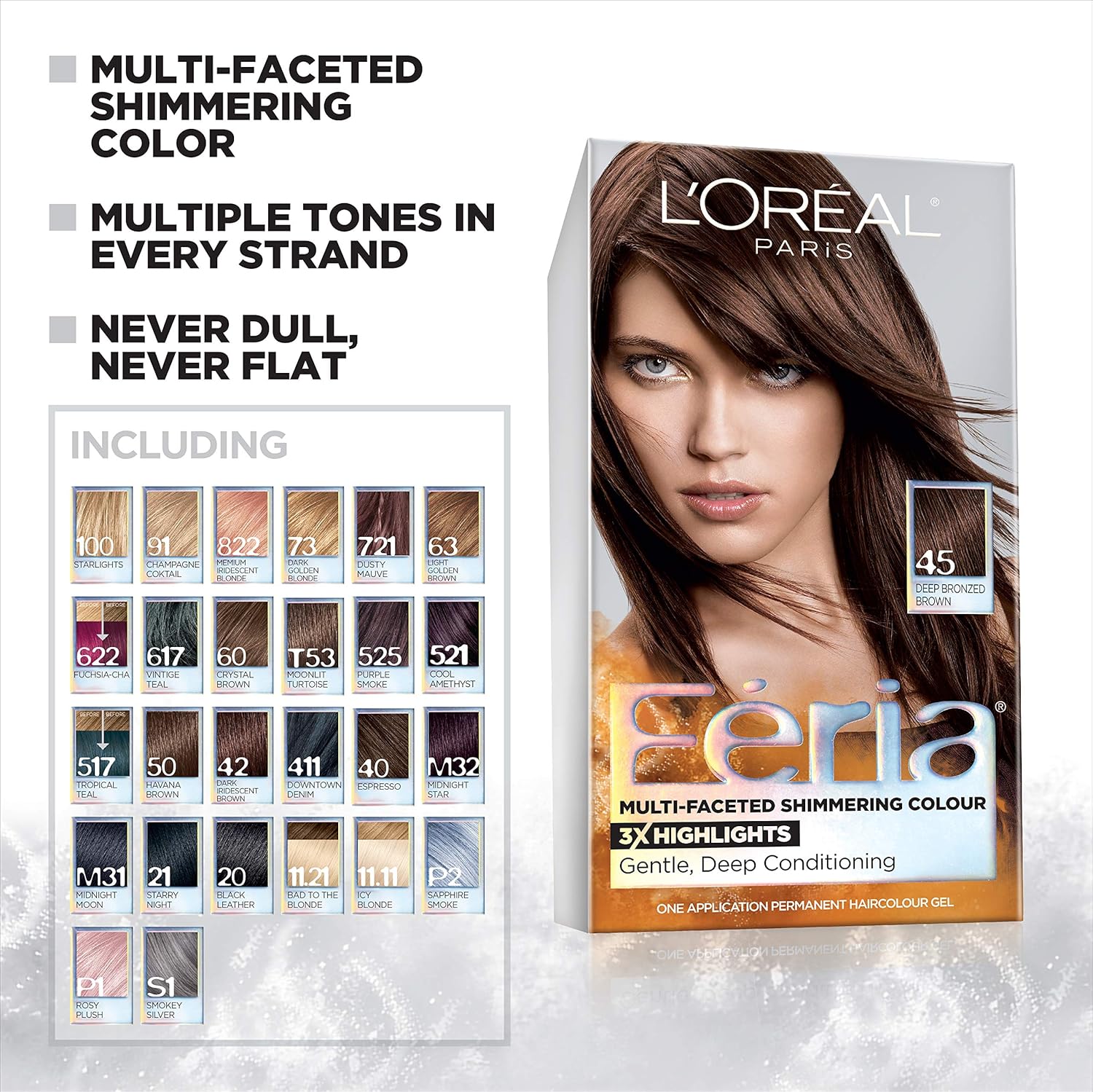 L’Oreal Paris Feria – Tinte permanente para el cabello multifacético brillante