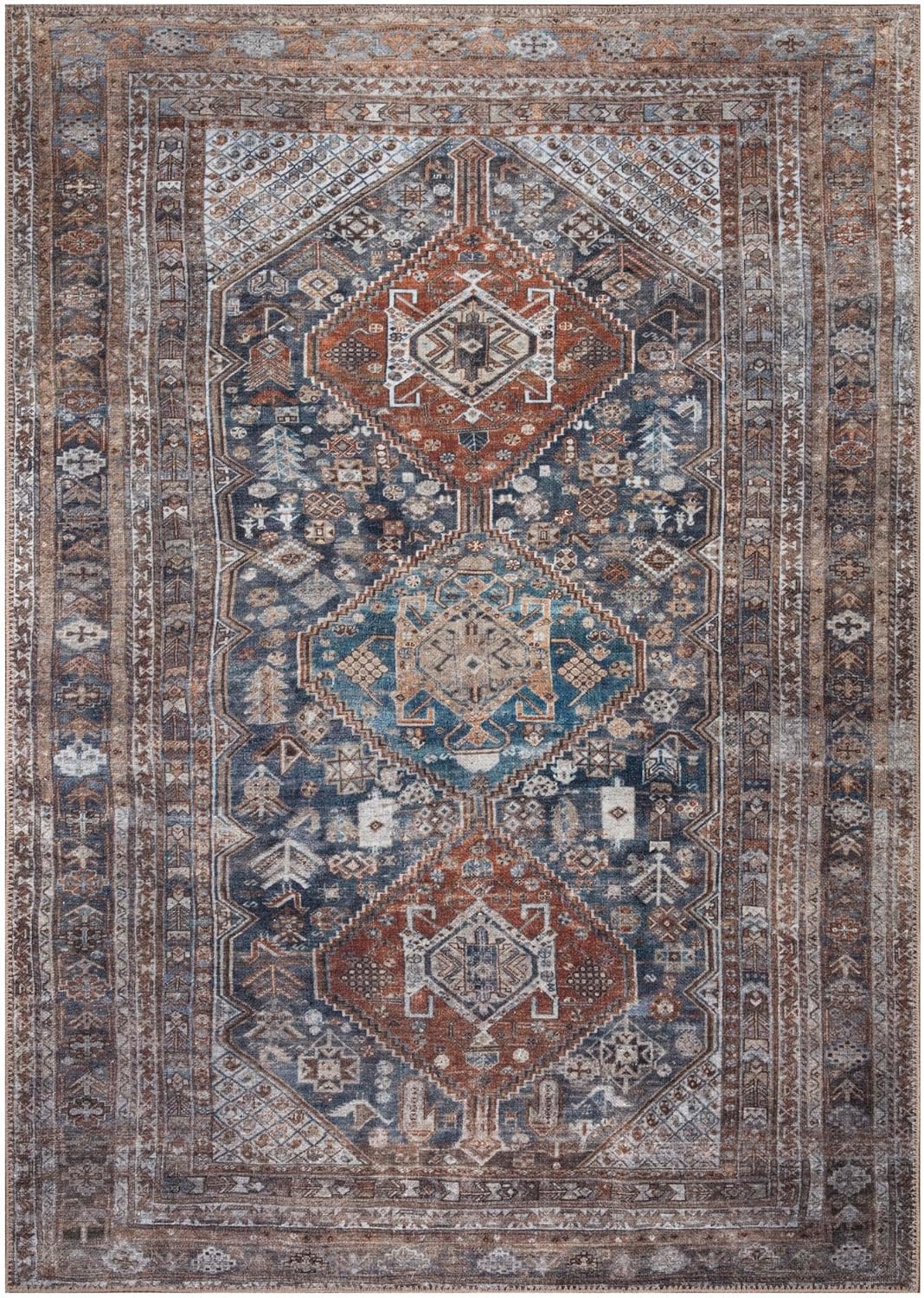Keen Home Design Alfombras lavables a máquina con parte trasera antideslizante, ideal para pasillo, sala de estar, dormitorio, cocina y lavandería,