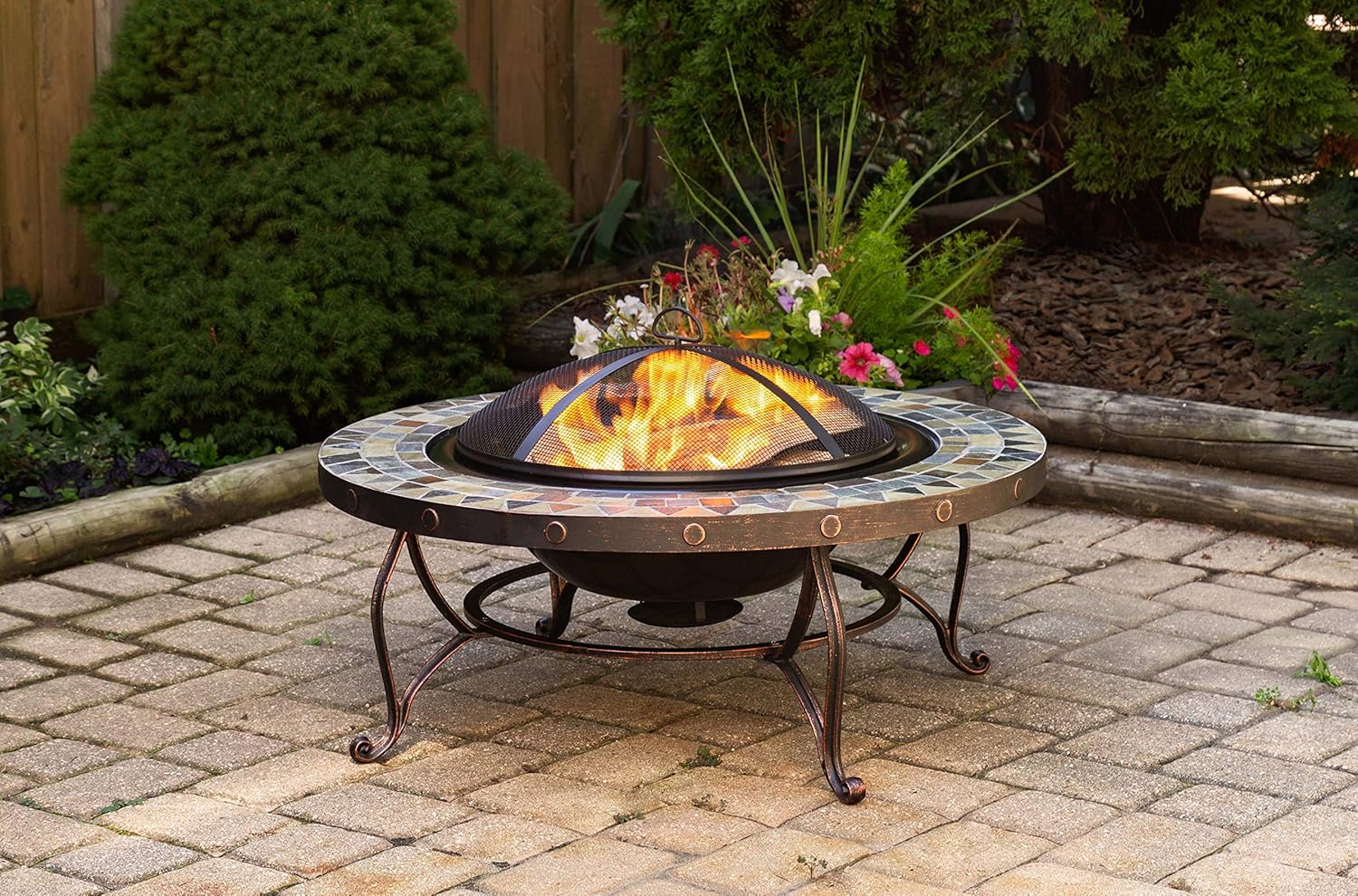 Pleasant Hearth OFW707RI hoguera, bronce frotado