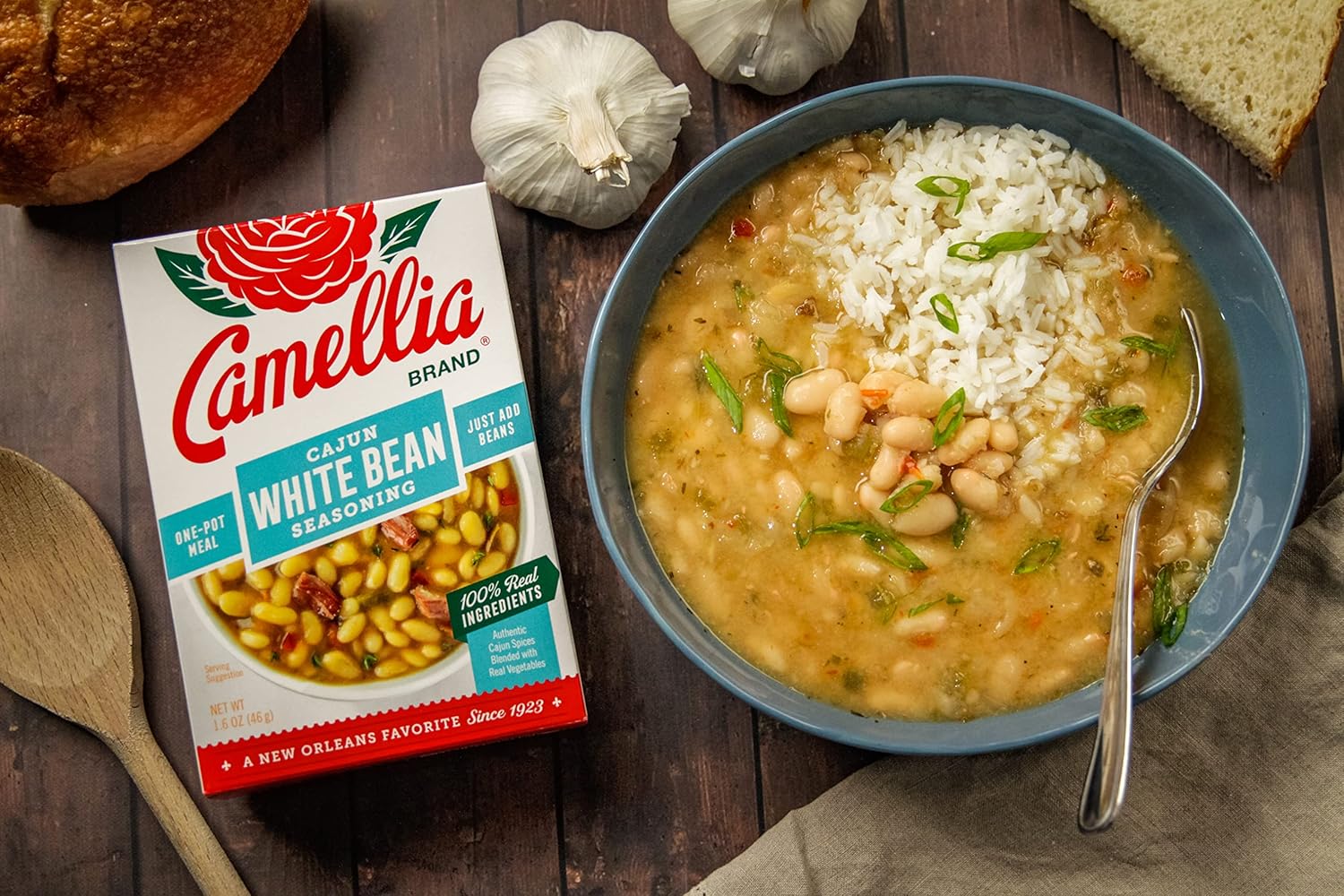 Camellia Brand Condimento de frijoles secos del norte y frijoles blancos (juego de 2)