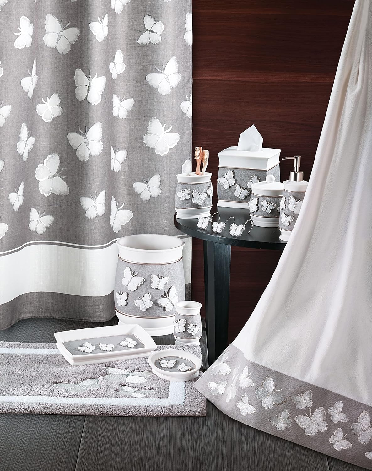 Avanti Linens – Toalla de baño, toalla de algodón suave y absorbente (colección Yara, granito)