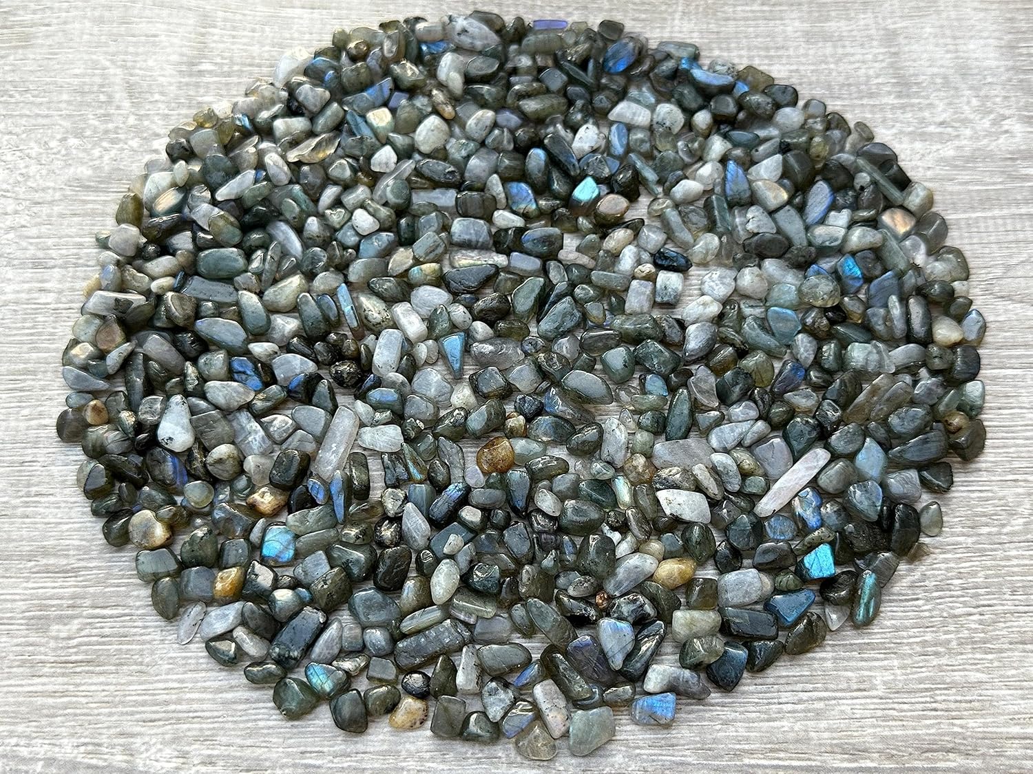 GAF TREASURES Chips de piedras preciosas semi pulidas naturales al por mayor, mini cristales triturados, formas irregulares, chips de cristal sin