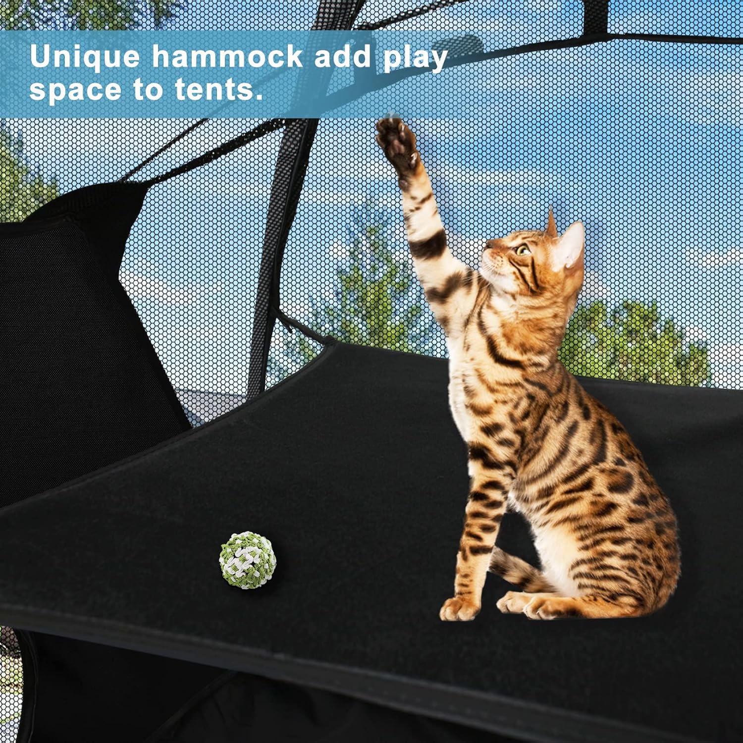 Explore Land Tienda de campaña para mascotas al aire libre  Tienda de campaña de malla portátil para gatos, conejos, cachorros y animales pequeños