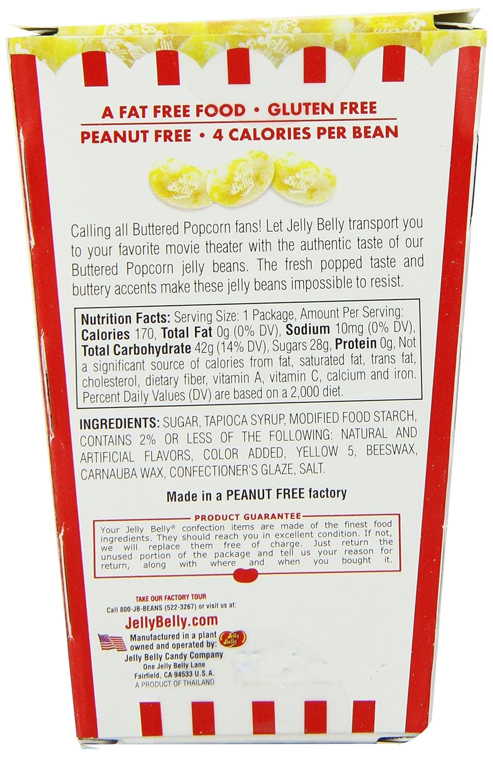 Jelly Belly Caja de gomitas de palomitas de maíz, 1.75 onzas (paquete de 24)