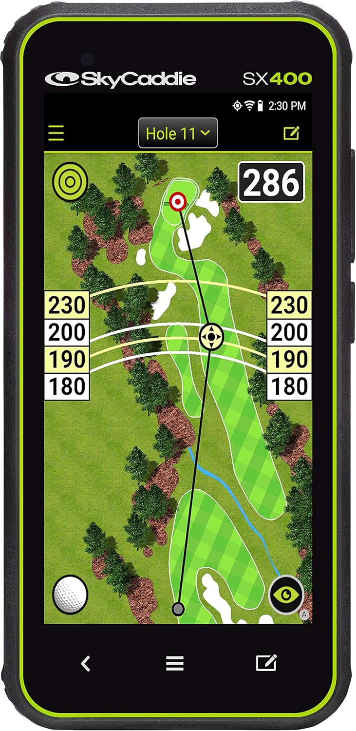 SkyCaddie SX400, GPS de golf portátil con pantalla táctil de 4 pulgadas, negro, (modelo SX400 GPS)